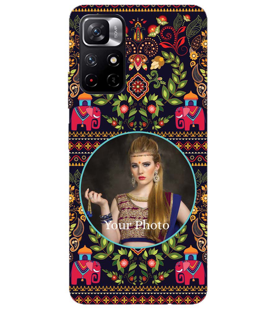 A0514-Mughal Pattern Photo Back Cover for Xiaomi Redmi Note 11T 5G