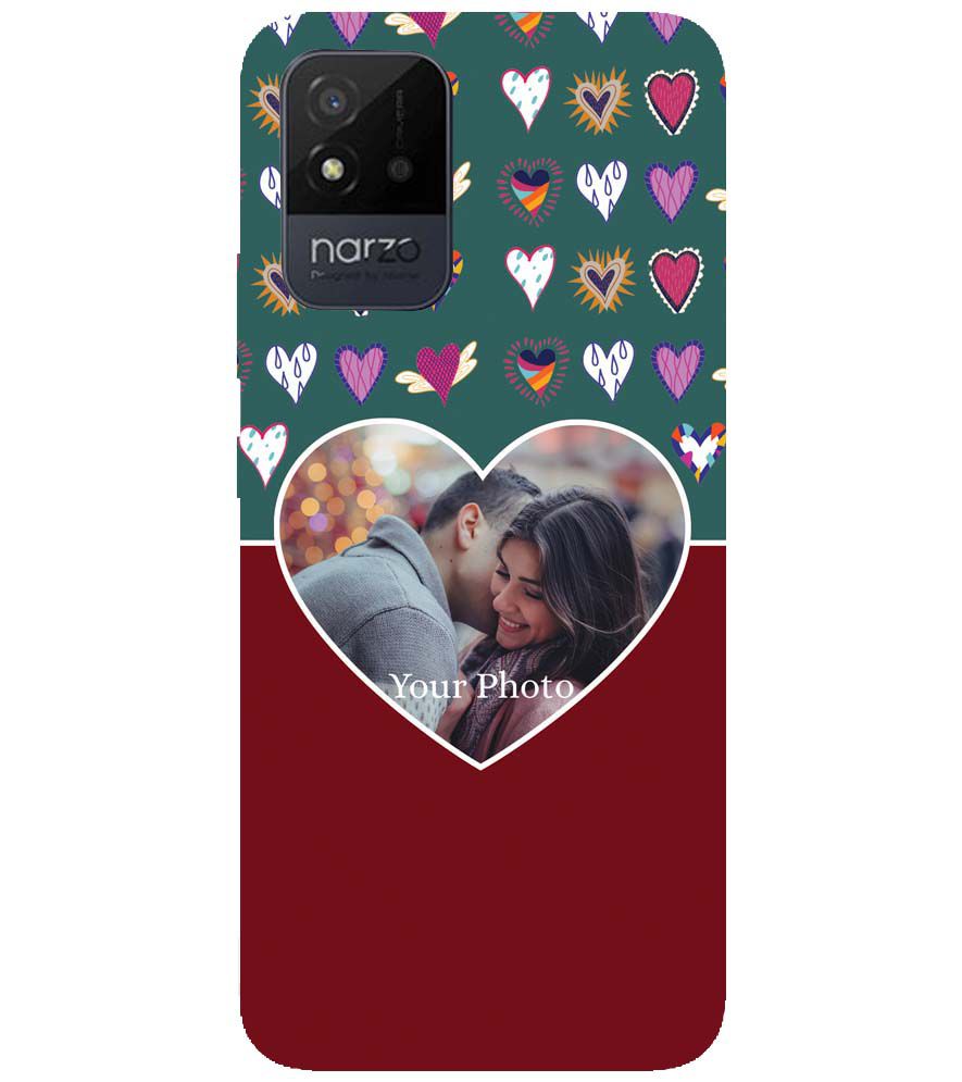 A0516-Hearts Photo Back Cover for Realme Narzo 50i