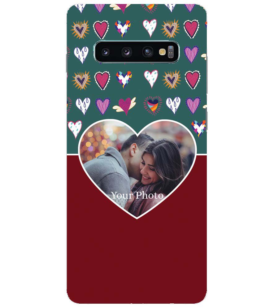 A0516-Hearts Photo Back Cover for Samsung Galaxy S10+ (Plus with 6.4 Inch Screen)