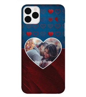 A0517-Blue Hearts Photo Back Cover for Apple iPhone 11 Pro