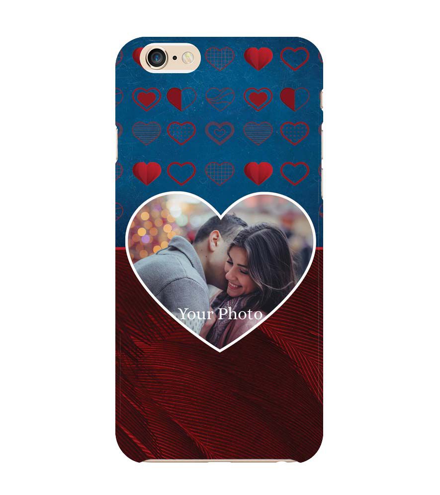 A0517-Blue Hearts Photo Back Cover for Apple iPhone 6 and iPhone 6S