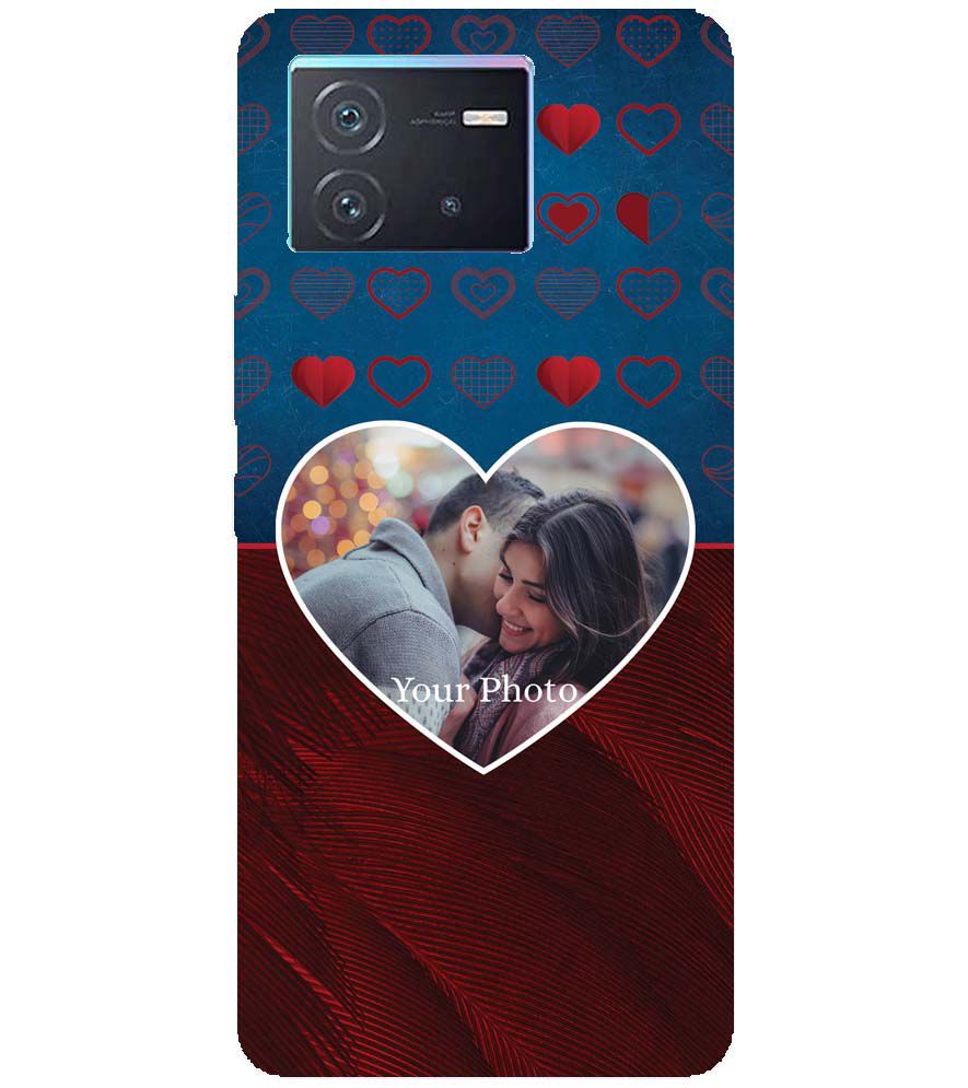 A0517-Blue Hearts Photo Back Cover for vivo iQOO Neo 6