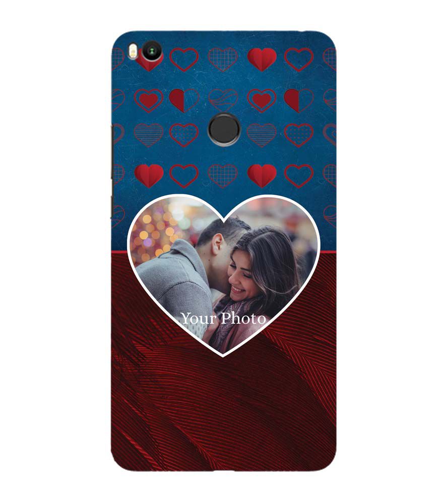 A0517-Blue Hearts Photo Back Cover for Xiaomi Mi Max 2