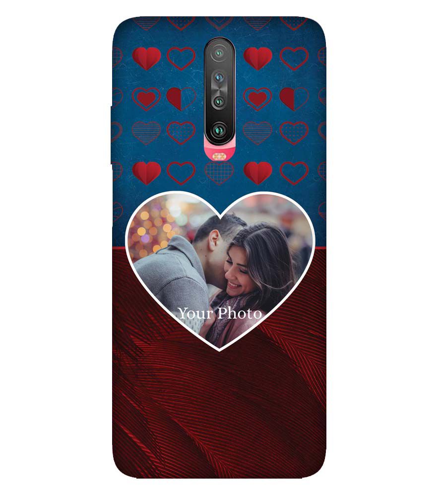 A0517-Blue Hearts Photo Back Cover for Xiaomi Redmi K30