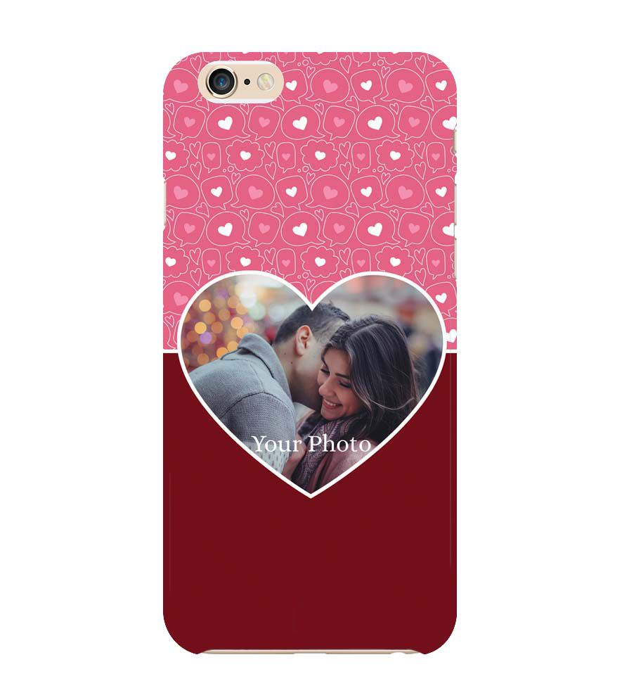A0518-Pink Hearts Photo Back Cover for Apple iPhone 6 and iPhone 6S