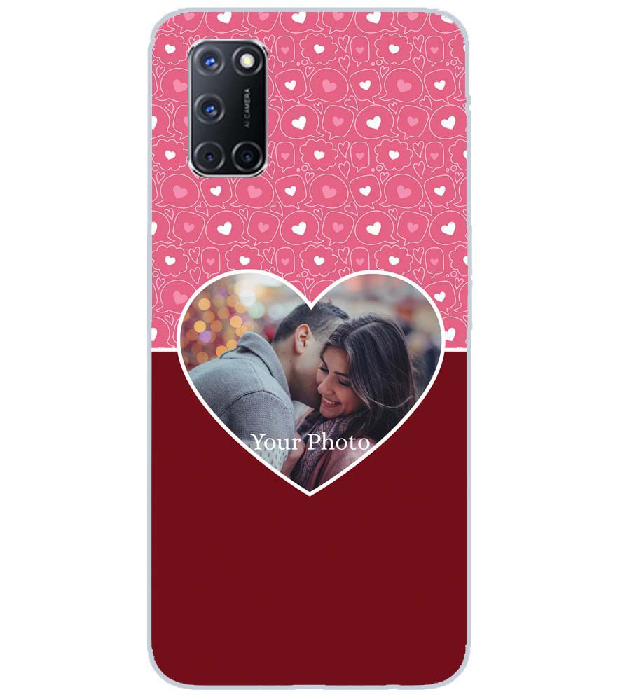 A0518-Pink Hearts Photo Back Cover for Oppo A72