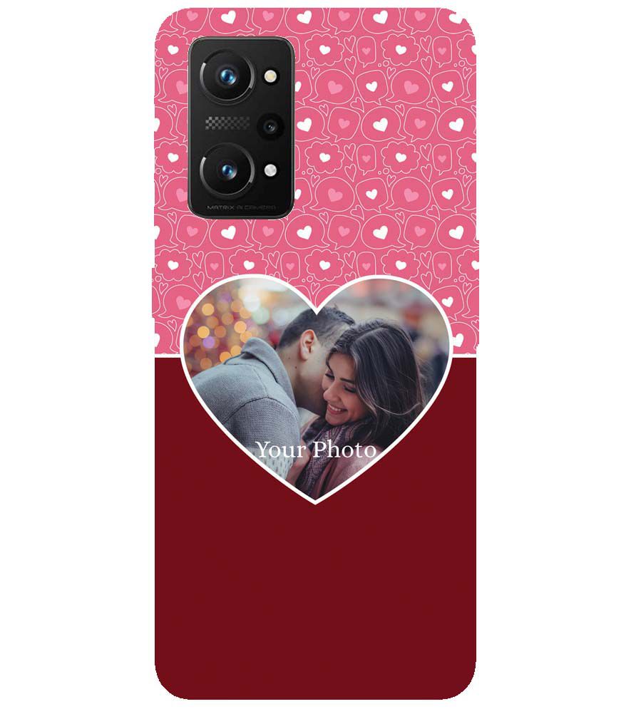A0518-Pink Hearts Photo Back Cover for Realme X7 Max 5G