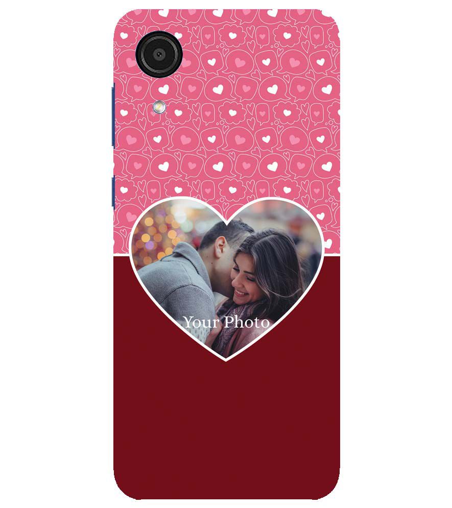 A0518-Pink Hearts Photo Back Cover for Samsung Galaxy A03 Core