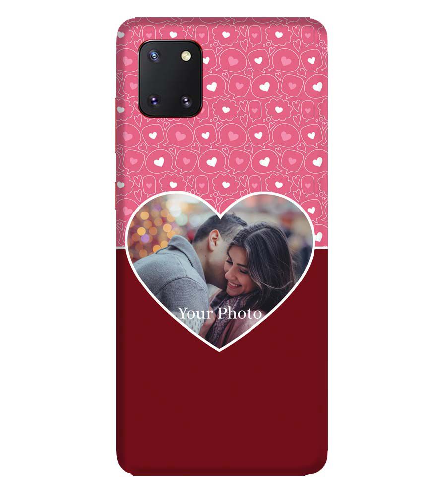 A0518-Pink Hearts Photo Back Cover for Samsung Galaxy Note10 Lite
