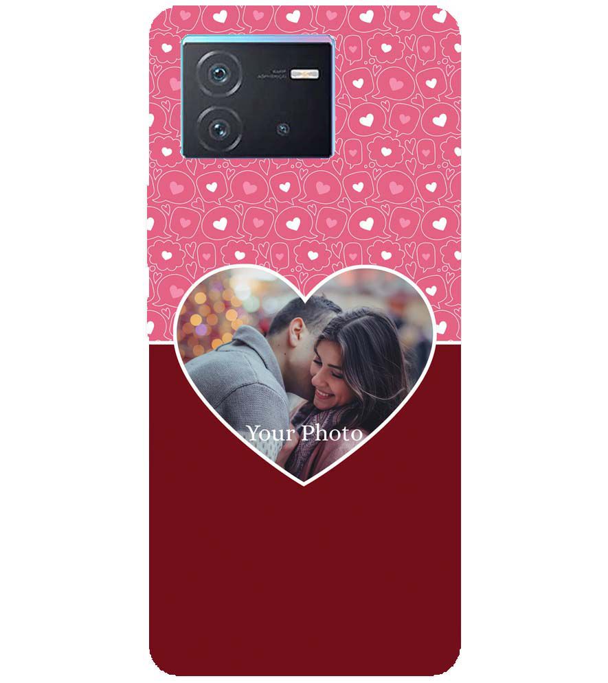 A0518-Pink Hearts Photo Back Cover for vivo iQOO Neo 6