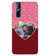 A0518-Pink Hearts Photo Back Cover for Vivo V15 Pro