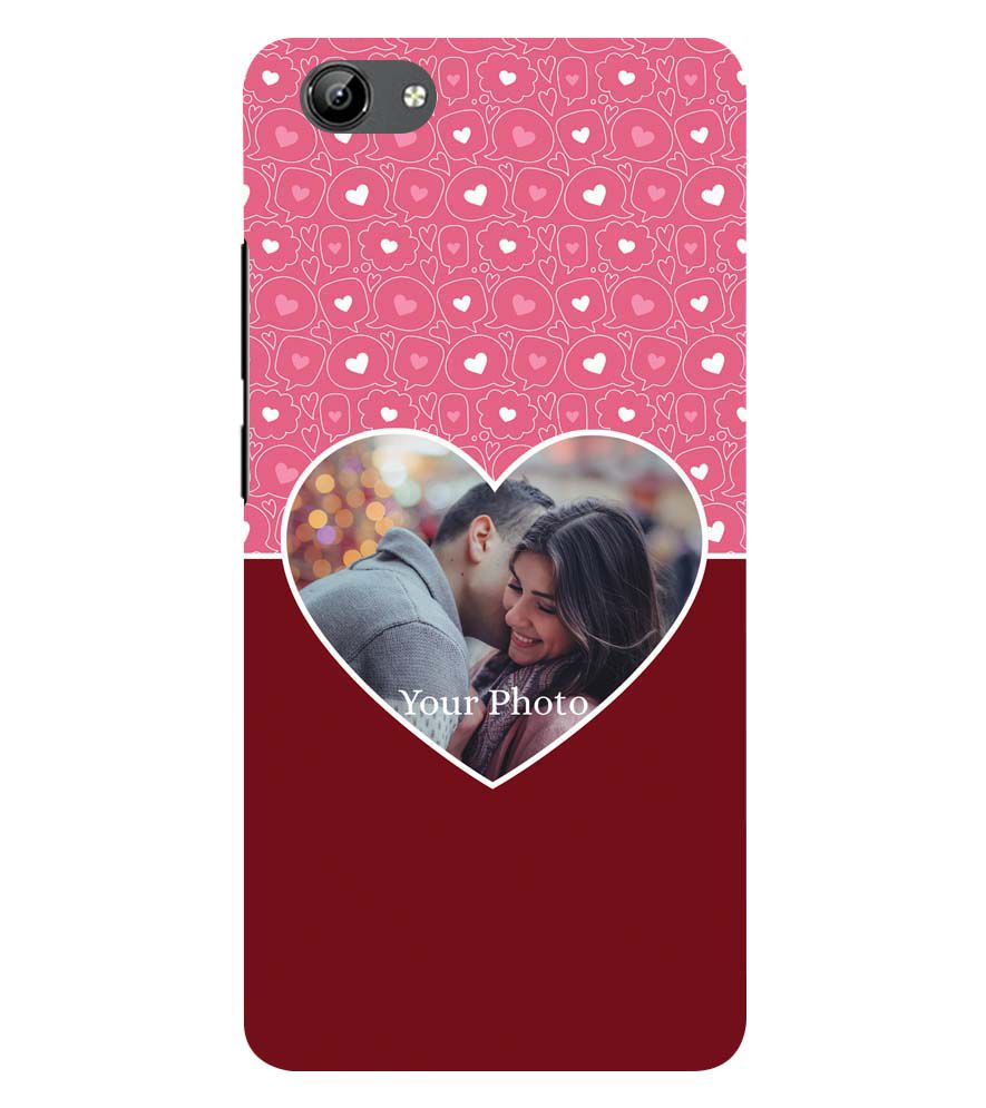 A0518-Pink Hearts Photo Back Cover for Vivo Y71i