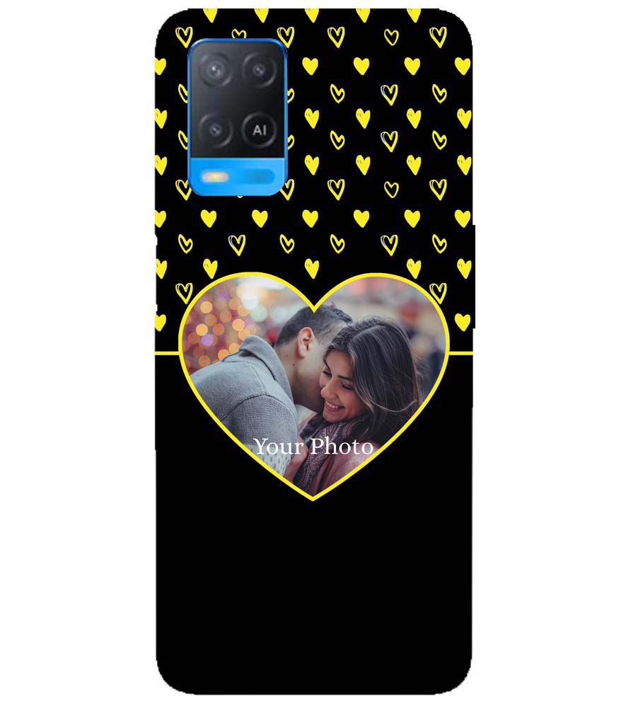 A0519-White Hearts Photo Back Cover for Oppo A54