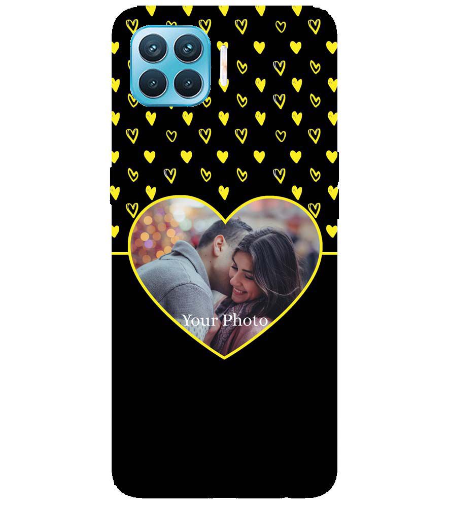 A0519-White Hearts Photo Back Cover for Oppo F17 Pro
