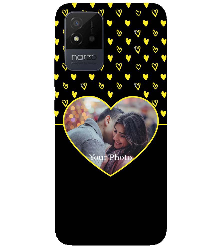 A0519-White Hearts Photo Back Cover for Realme Narzo 50i