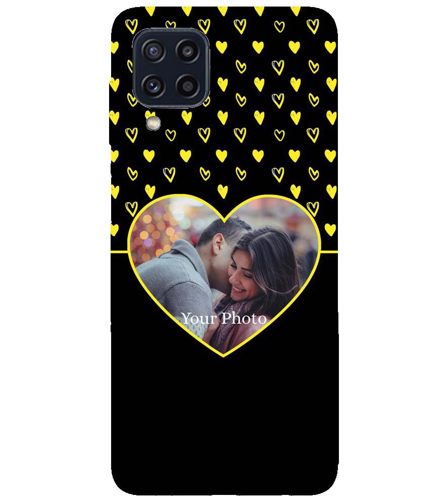 A0519-White Hearts Photo Back Cover for Samsung Galaxy M32 Prime