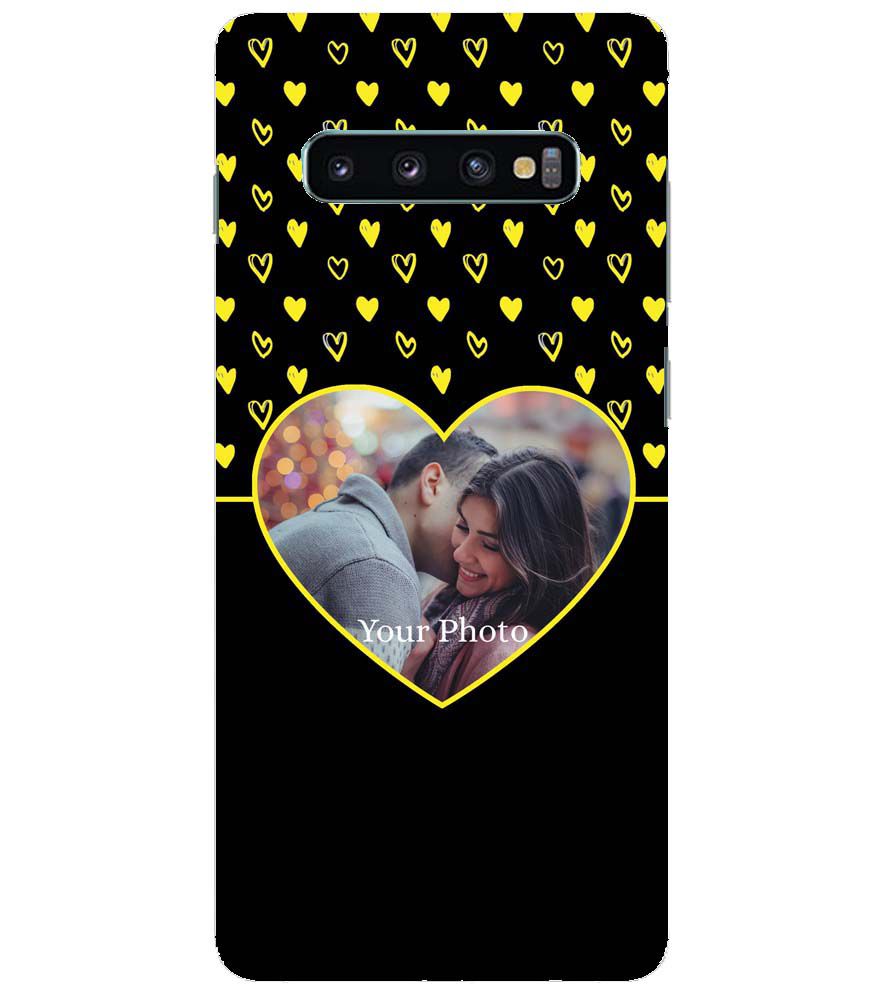 A0519-White Hearts Photo Back Cover for Samsung Galaxy S10+ (Plus with 6.4 Inch Screen)