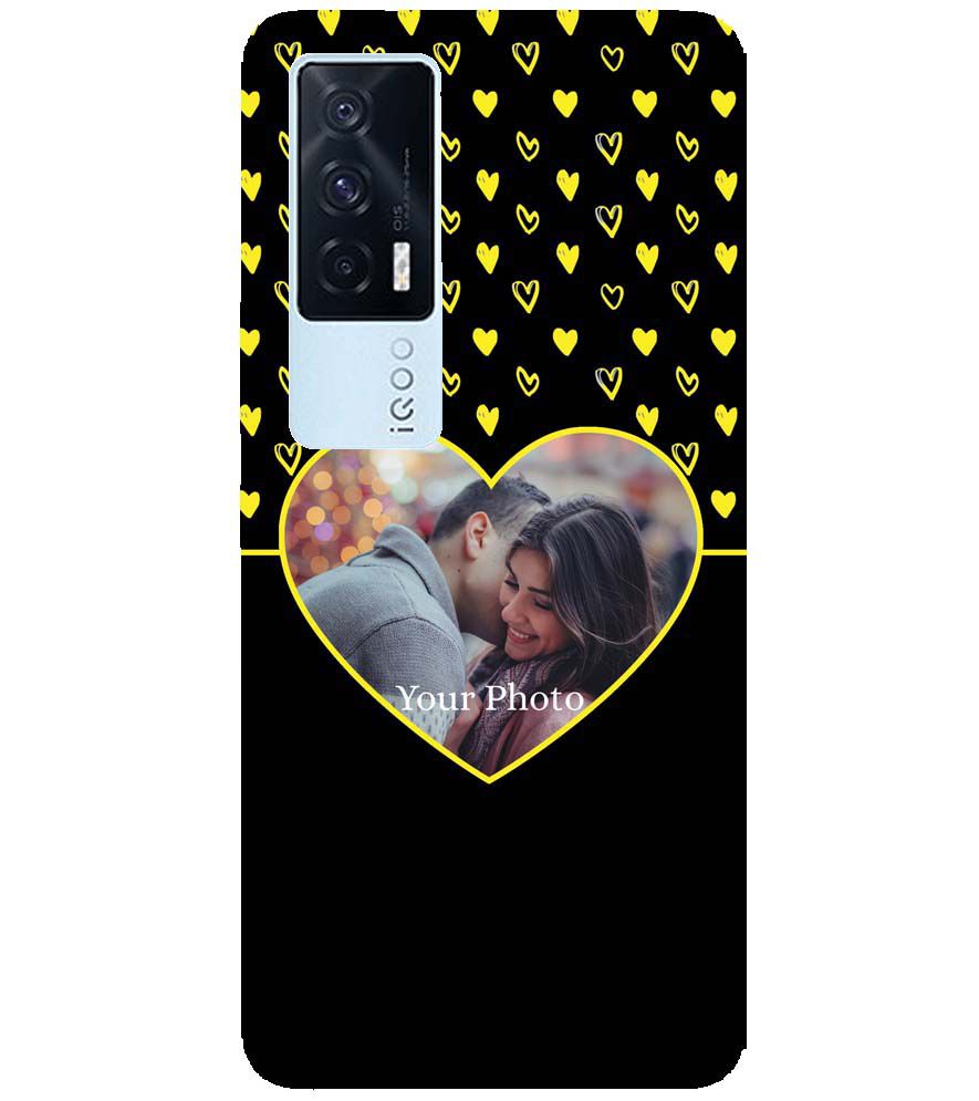 A0519-White Hearts Photo Back Cover for vivo iQOO 7