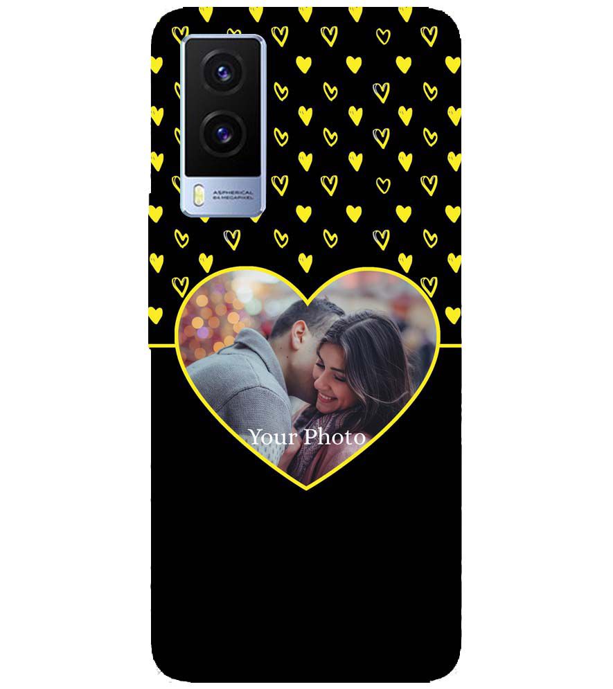 A0519-White Hearts Photo Back Cover for Vivo V21e 5G