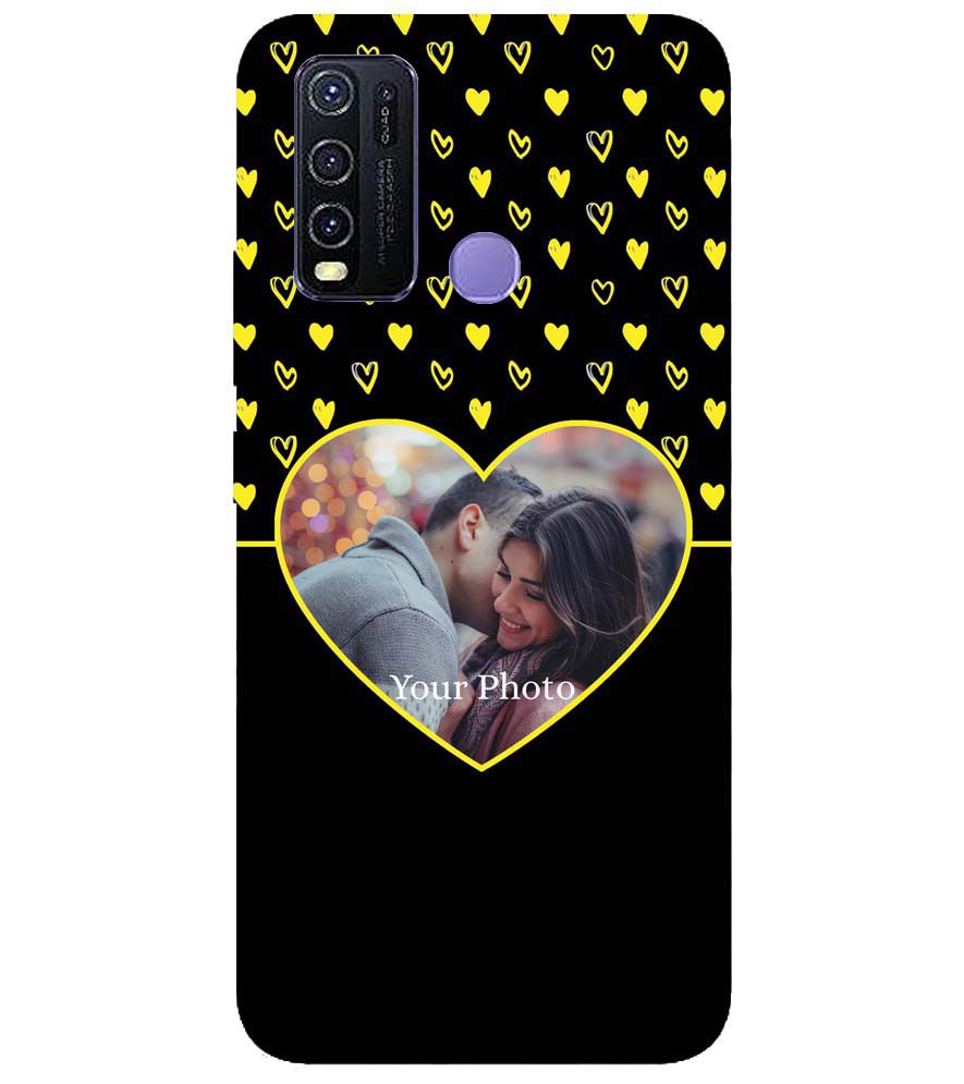 A0519-White Hearts Photo Back Cover for vivo Y30