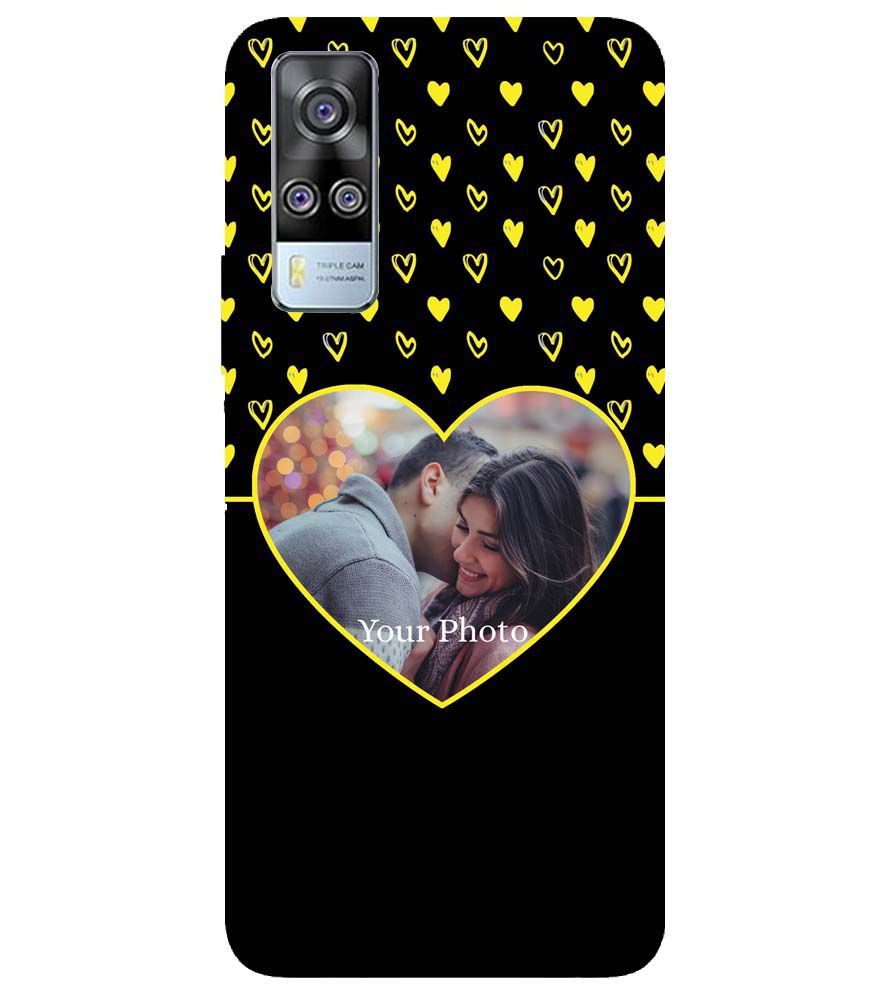 A0519-White Hearts Photo Back Cover for vivo Y51 (2020, December)