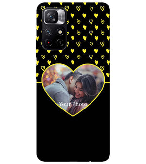A0519-White Hearts Photo Back Cover for Xiaomi Redmi Note 11T 5G