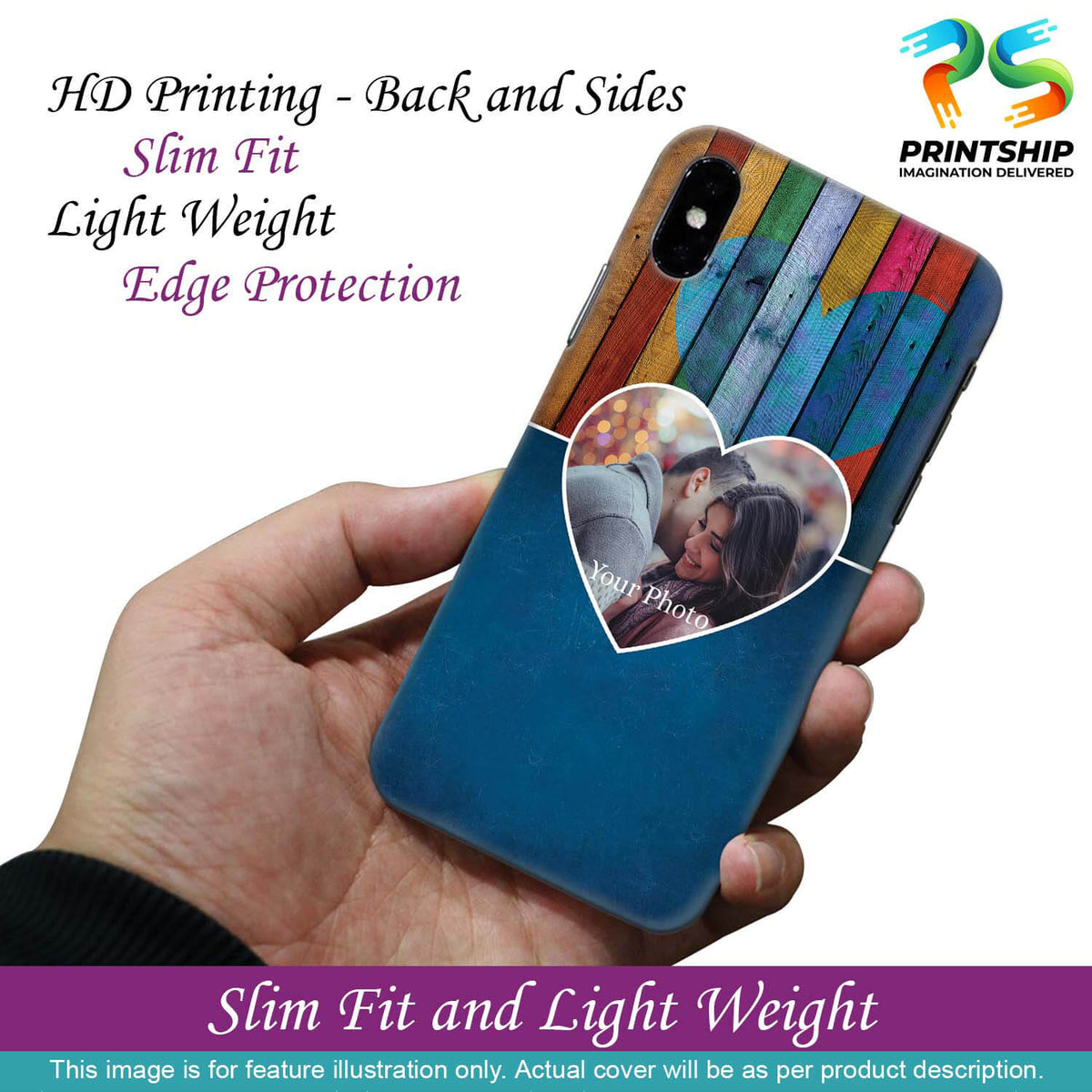 A0520-Woody Heart Photo Back Cover for Realme Narzo 10-Image2