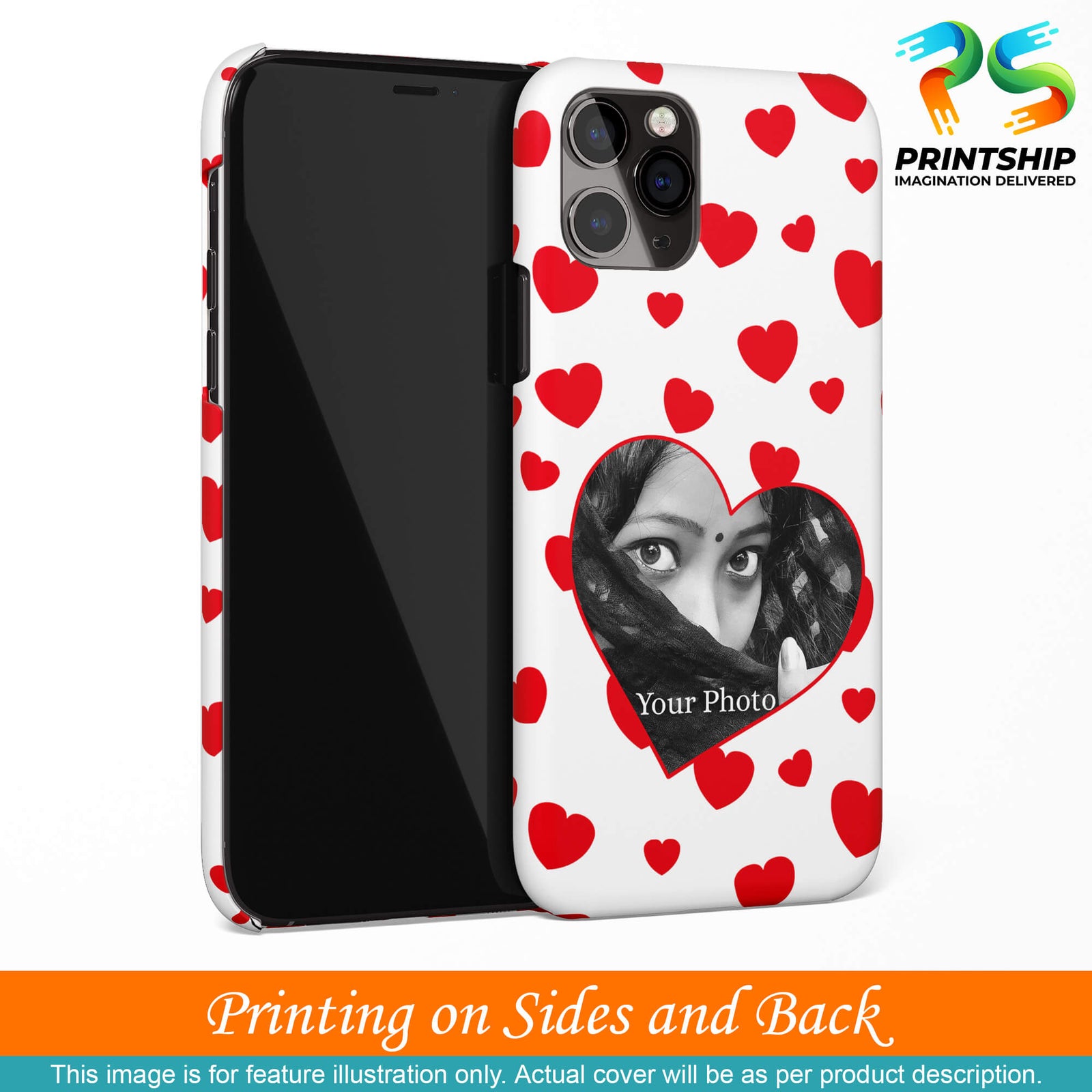 A0525-Loving Hearts Back Cover for vivo Y51 (2020, December)-Image3