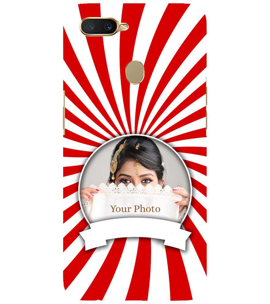 A0527-Red and White Frame Back Cover for Oppo A11K