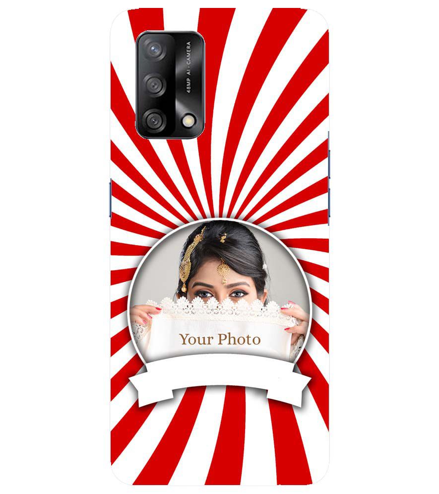 A0527-Red and White Frame Back Cover for Oppo F19
