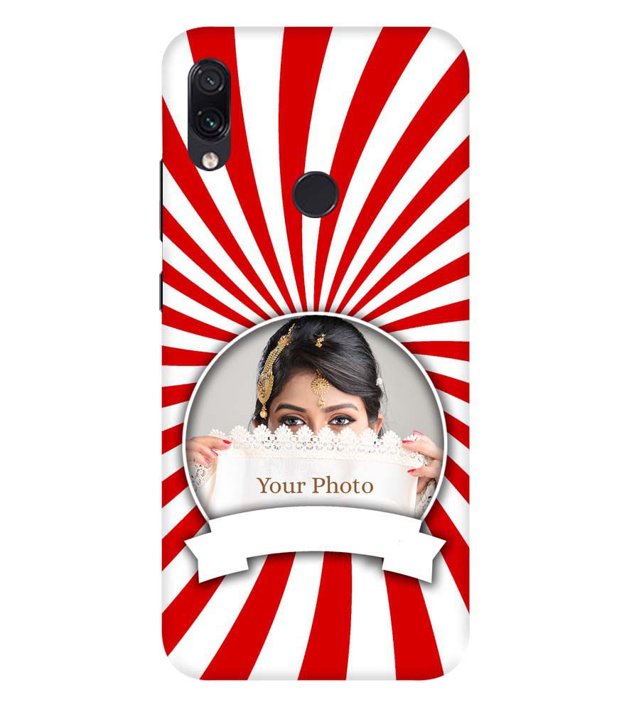 A0527-Red and White Frame Back Cover for Xiaomi Redmi Note 7