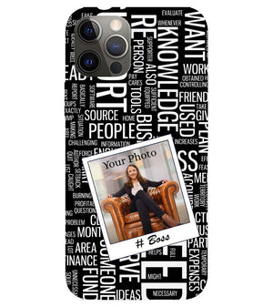 A0528-Boss with Photo Back Cover for Apple iPhone 12 Pro
