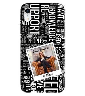 A0528-Boss with Photo Back Cover for Apple iPhone XR