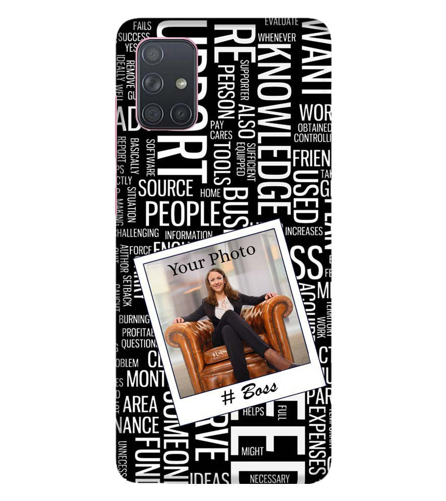 A0528-Boss with Photo Back Cover for Samsung Galaxy A71