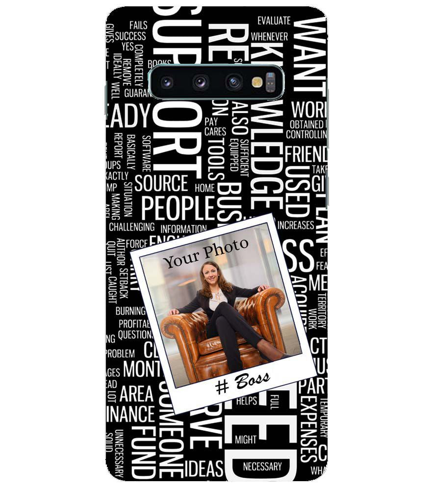 A0528-Boss with Photo Back Cover for Samsung Galaxy S10+ (Plus with 6.4 Inch Screen)