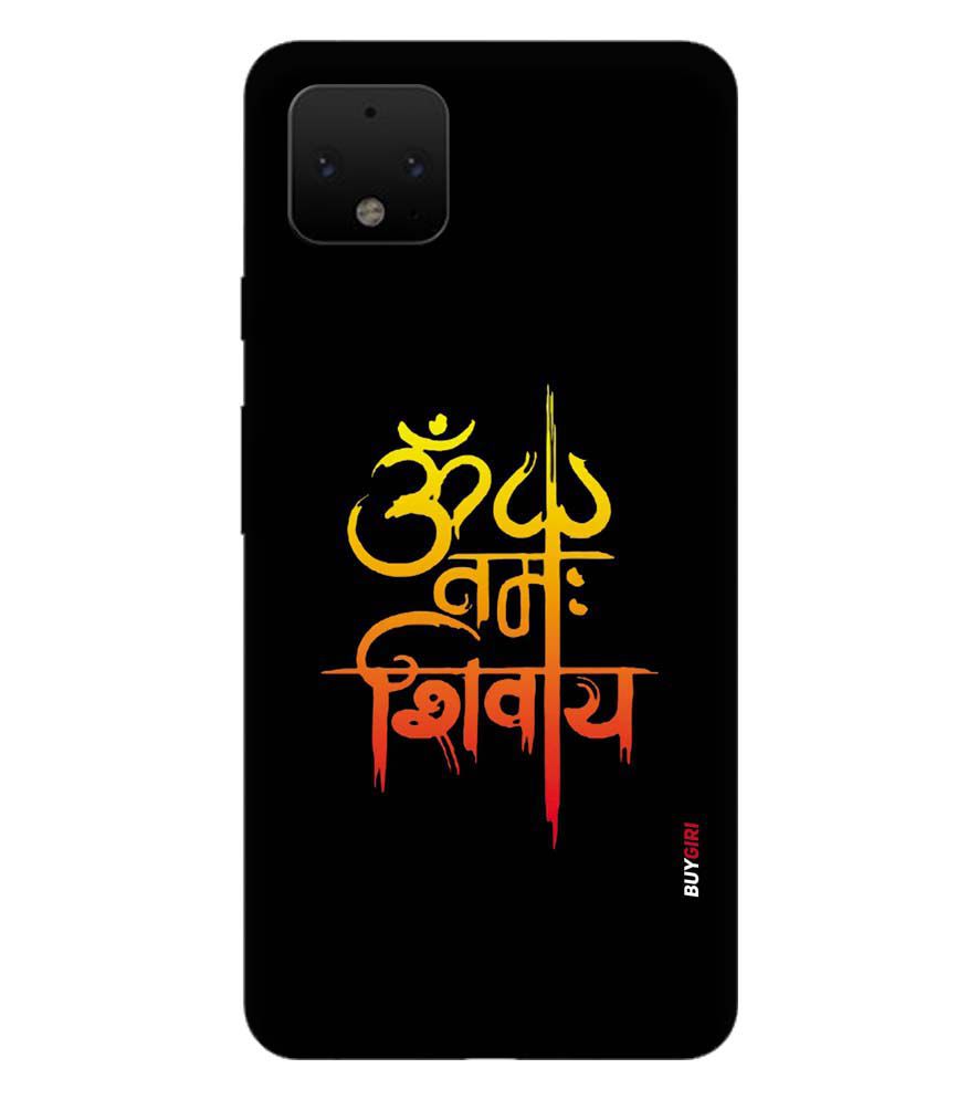 BG0063-Om Namah Shivay Back Cover for Google Pixel 4