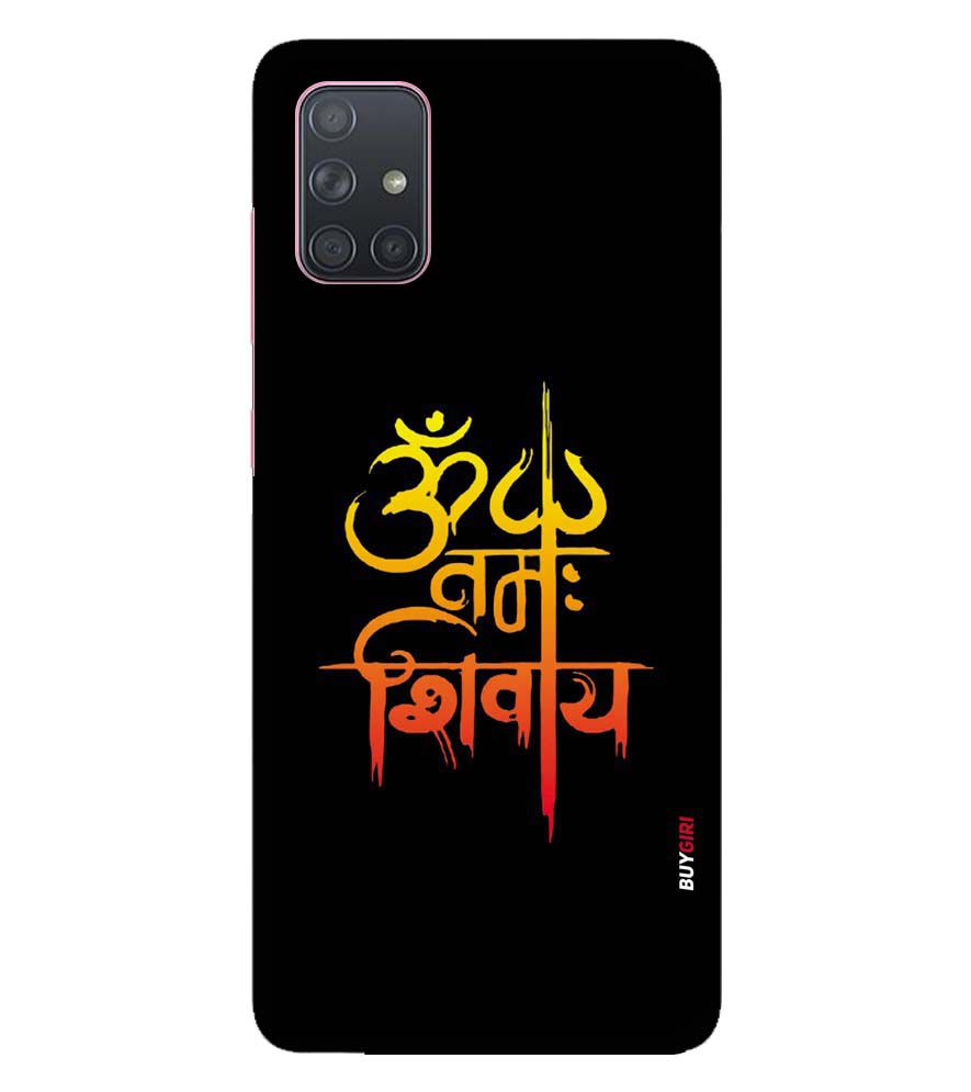 BG0063-Om Namah Shivay Back Cover for Samsung Galaxy A71