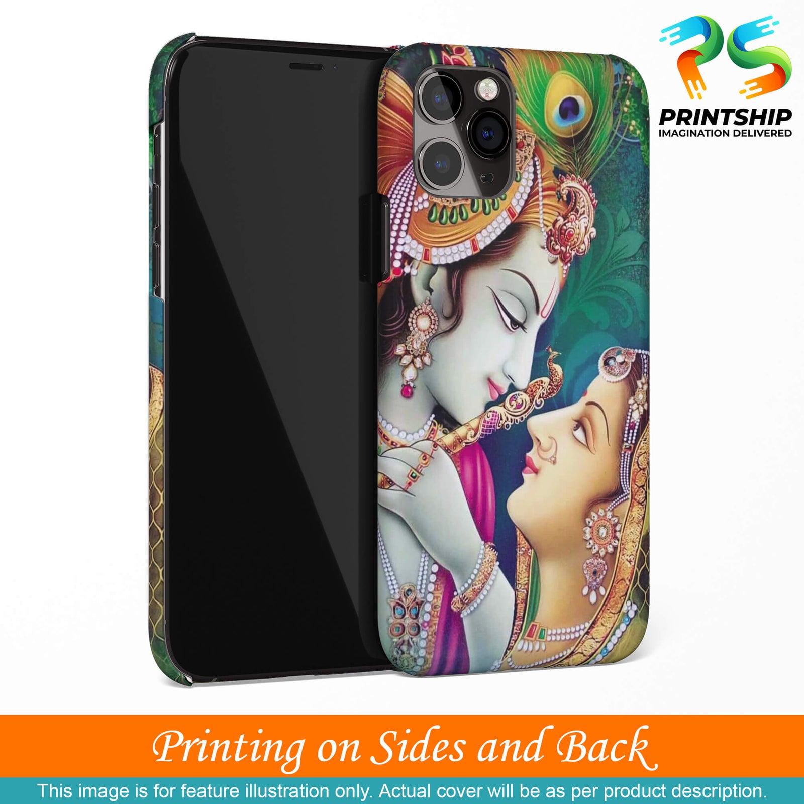 BG0072-Radha Krishna Back Cover for Oppo F1s : A59-Image3