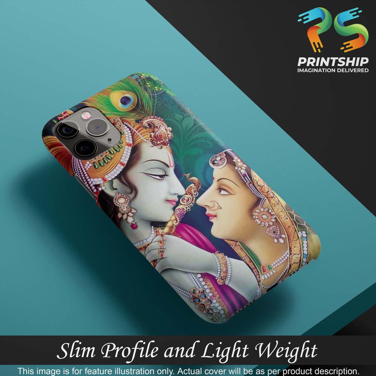 BG0072-Radha Krishna Back Cover for Realme Narzo 50i-Image4