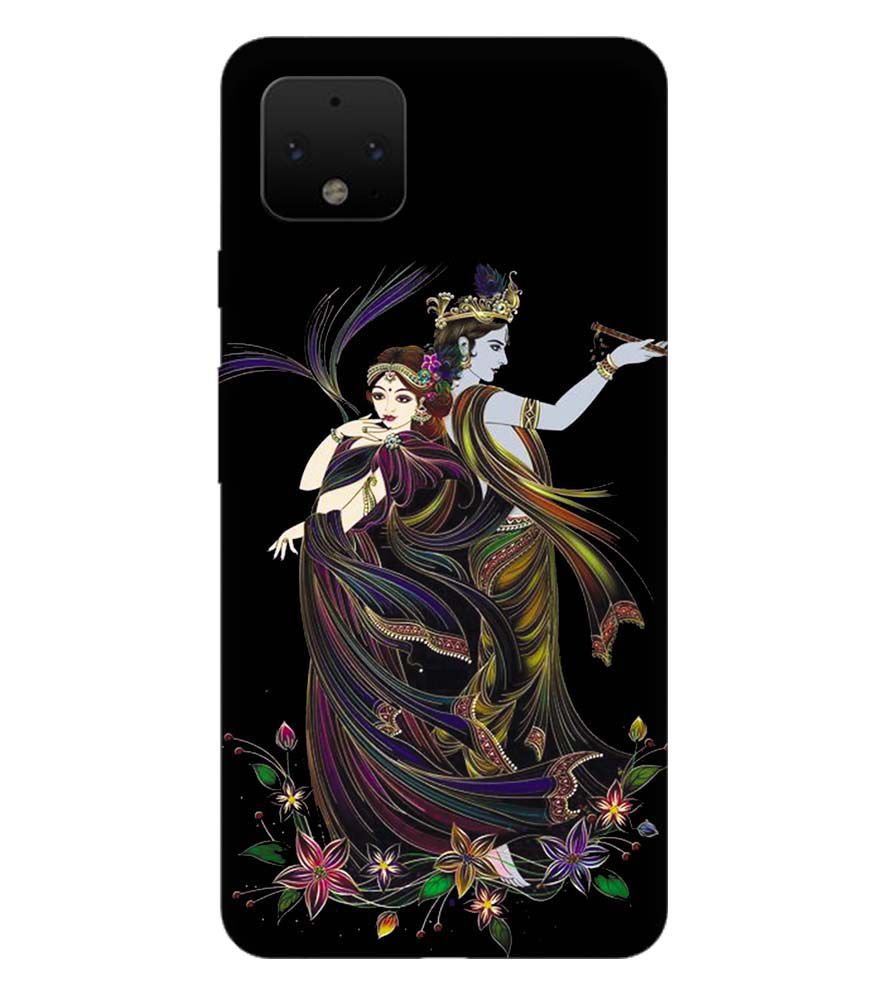 BG0074-Jai Radha Krishna Back Cover for Google Pixel 4