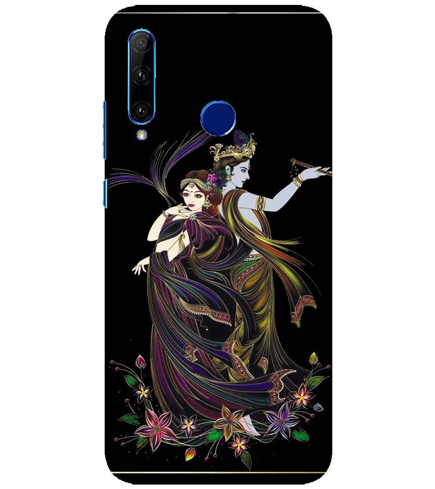 BG0074-Jai Radha Krishna Back Cover for Huawei Honor 10i