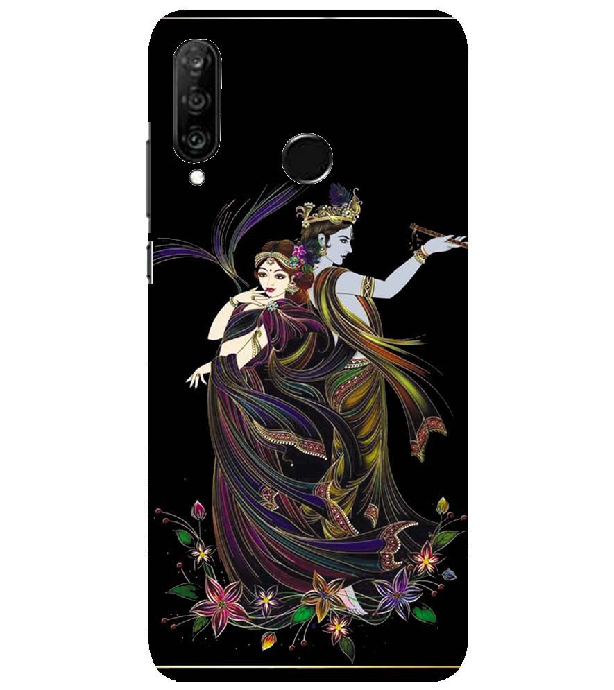 BG0074-Jai Radha Krishna Back Cover for Huawei nova 4e