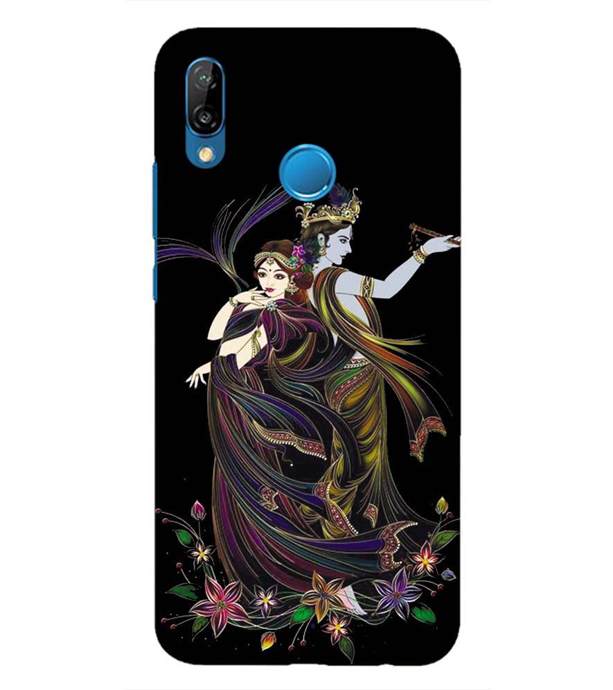 BG0074-Jai Radha Krishna Back Cover for Huawei P20 Lite