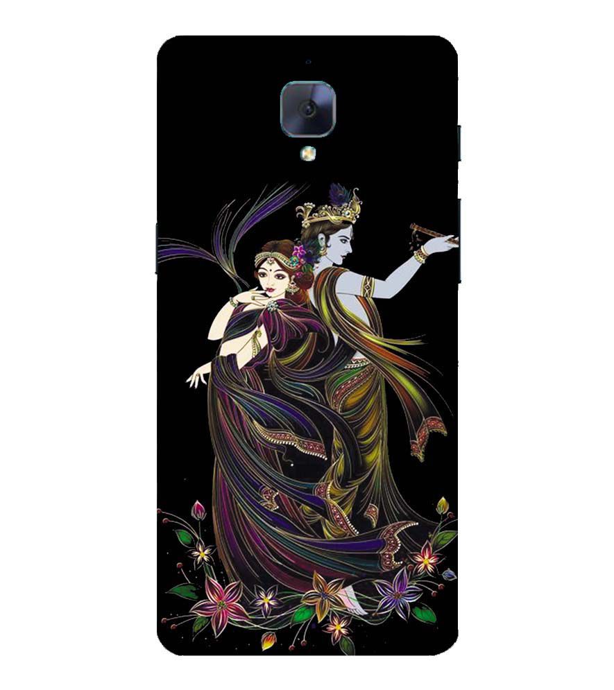 BG0074-Jai Radha Krishna Back Cover for OnePlus 3 and OnePlus 3T