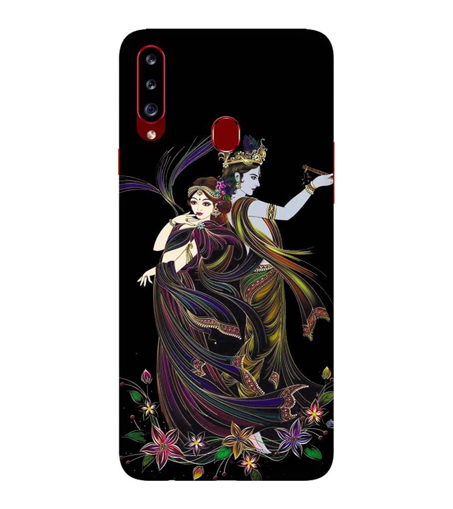 BG0074-Jai Radha Krishna Back Cover for Samsung Galaxy A20s