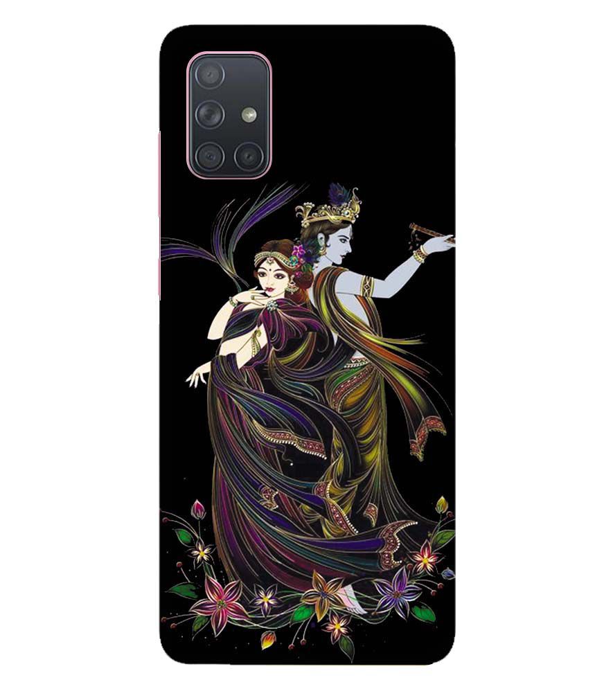BG0074-Jai Radha Krishna Back Cover for Samsung Galaxy A71