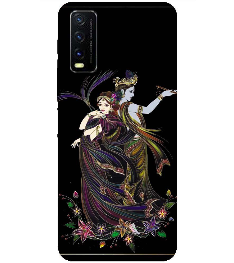 BG0074-Jai Radha Krishna Back Cover for vivo Y20s