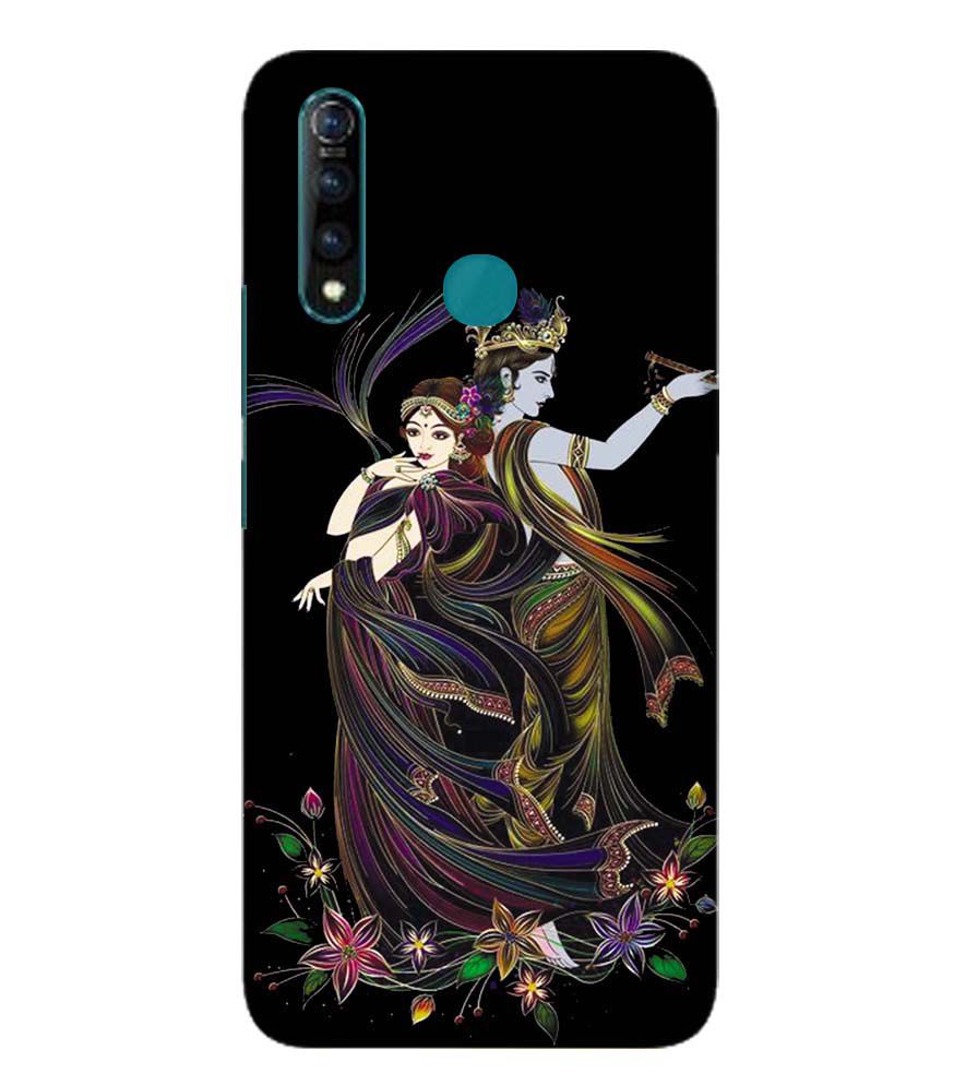 BG0074-Jai Radha Krishna Back Cover for Vivo Z1 Pro