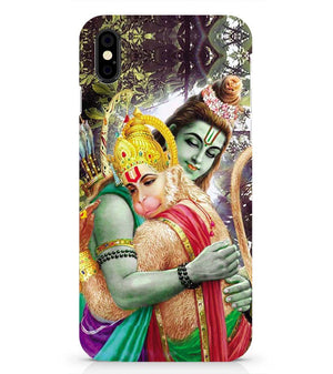 BG0075-Ram And Hanuman Ji Back Cover for Apple iPhone X