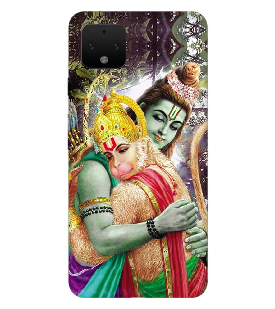 BG0075-Ram And Hanuman Ji Back Cover for Google Pixel 4